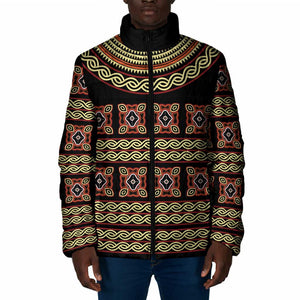 Cameroon Traditional Pattern Padded Jacket Bamenda Royal Toghu