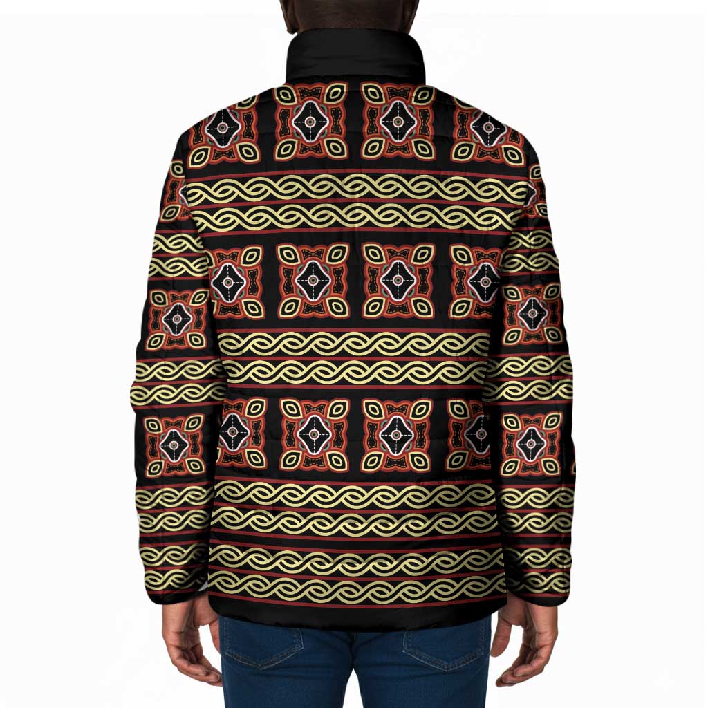 Cameroon Traditional Pattern Padded Jacket Bamenda Royal Toghu