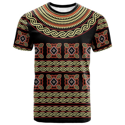 Cameroon Traditional Pattern T shirt Bamenda Royal Toghu