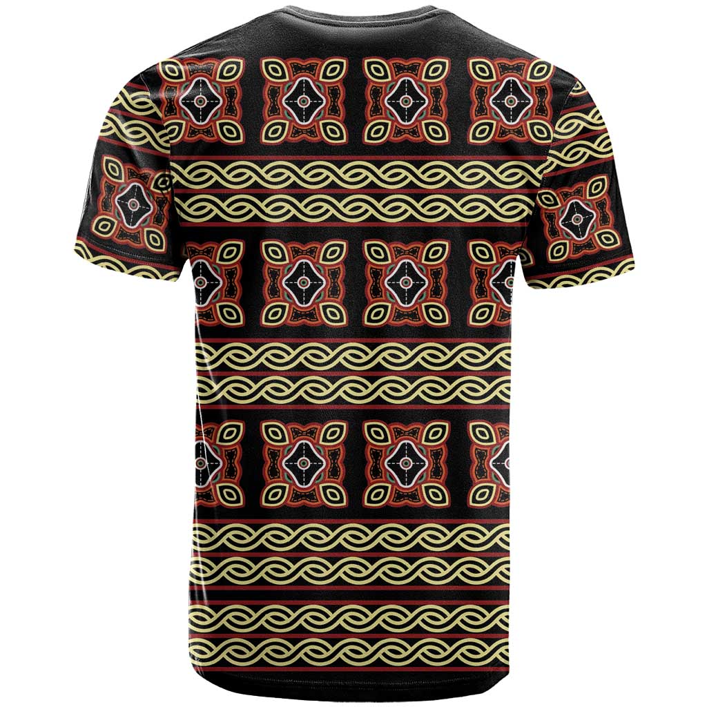 Cameroon Traditional Pattern T shirt Bamenda Royal Toghu