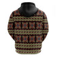 Cameroon Traditional Pattern Zip Hoodie Bamenda Royal Toghu