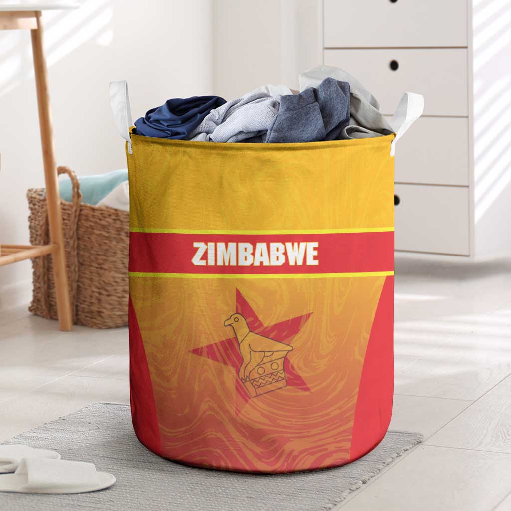 Zimbabwe Cricket Laundry Basket Come On Chevrons