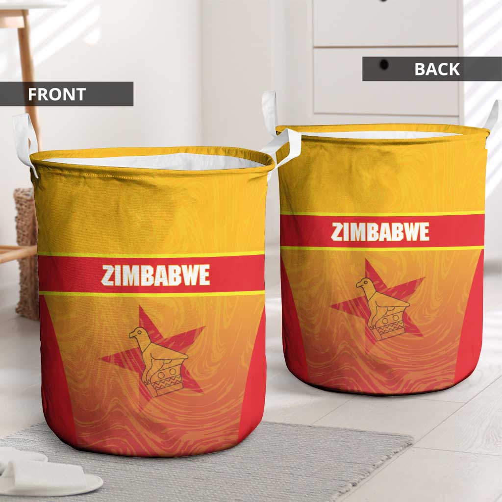 Zimbabwe Cricket Laundry Basket Come On Chevrons
