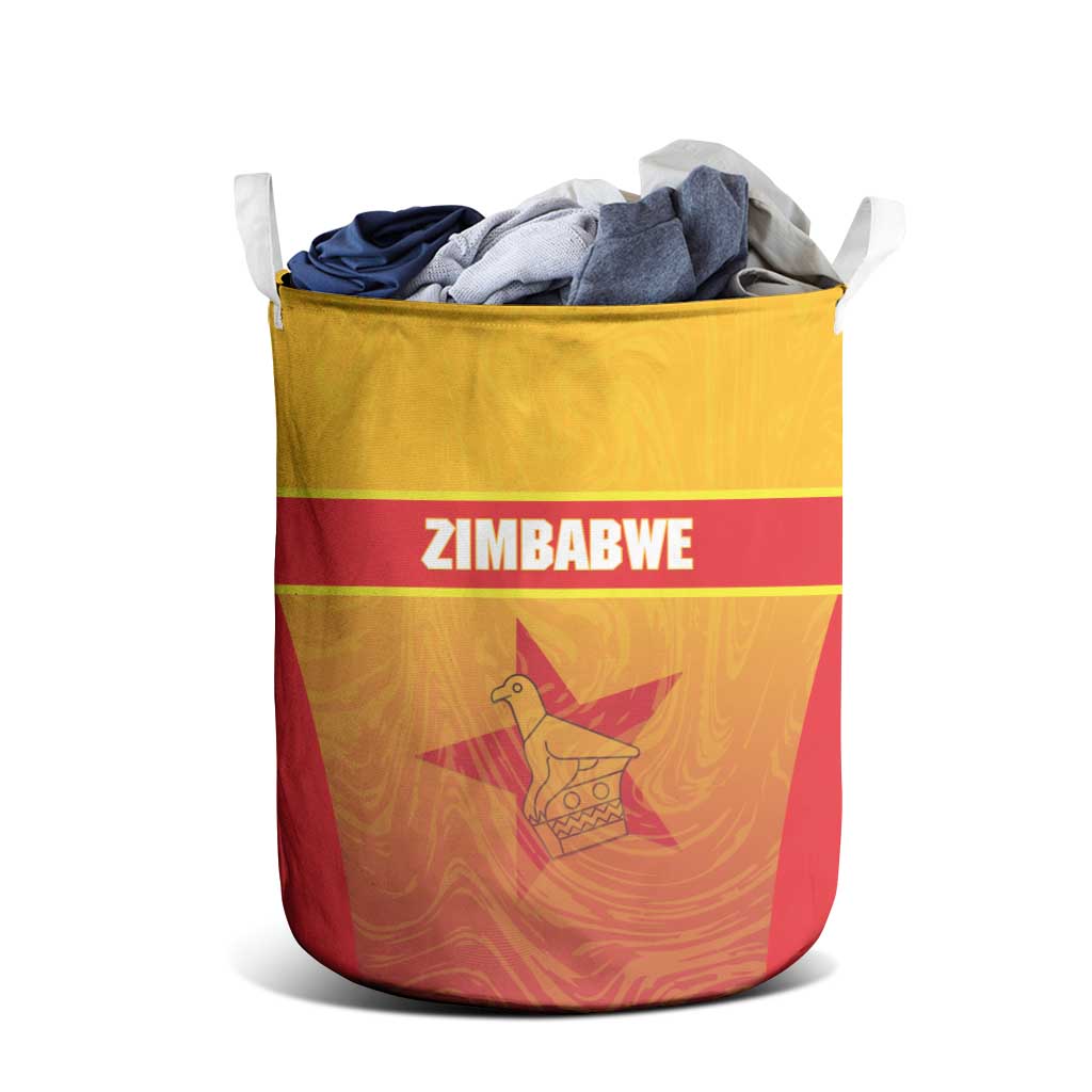Zimbabwe Cricket Laundry Basket Come On Chevrons