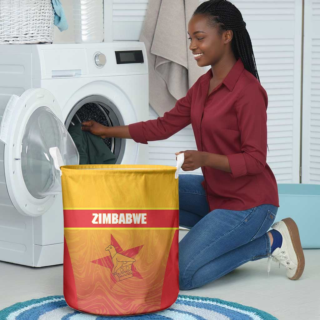Zimbabwe Cricket Laundry Basket Come On Chevrons