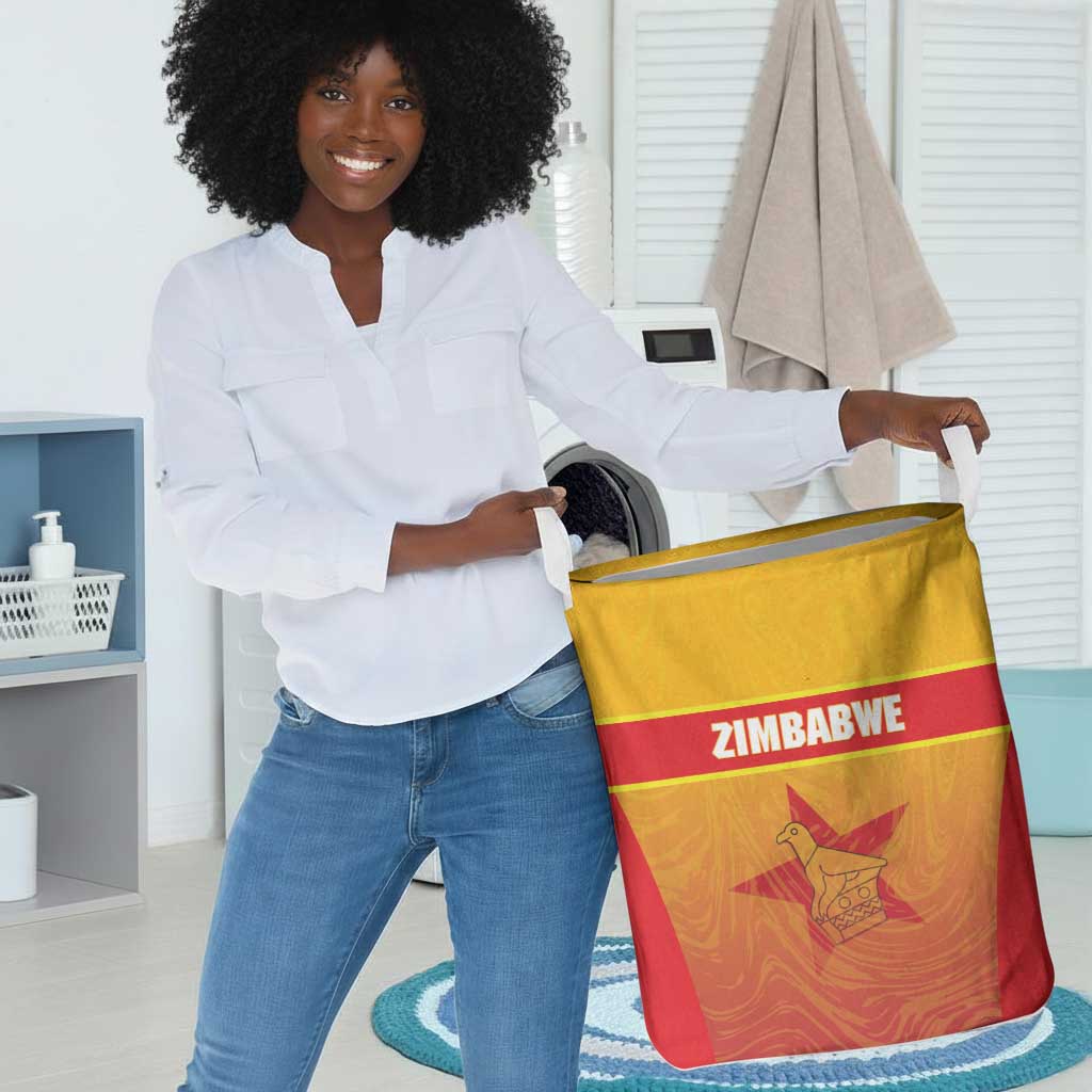 Zimbabwe Cricket Laundry Basket Come On Chevrons