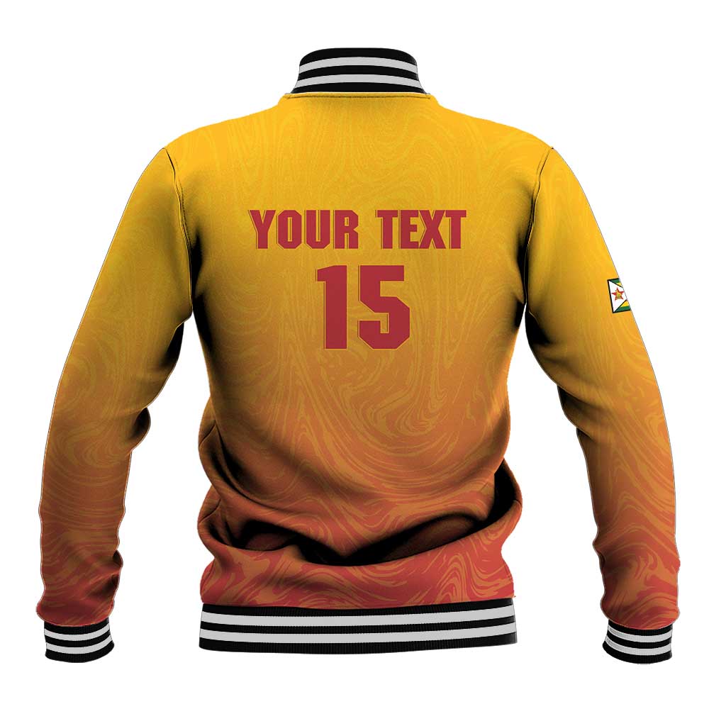 Zimbabwe Cricket Custom Baseball Jacket Come On Chevrons