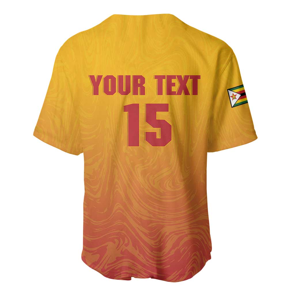Zimbabwe Cricket Custom Baseball Jersey Come On Chevrons