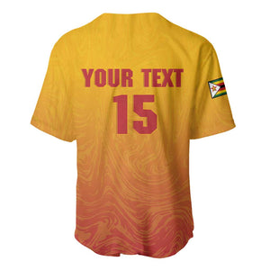 Zimbabwe Cricket Custom Baseball Jersey Come On Chevrons