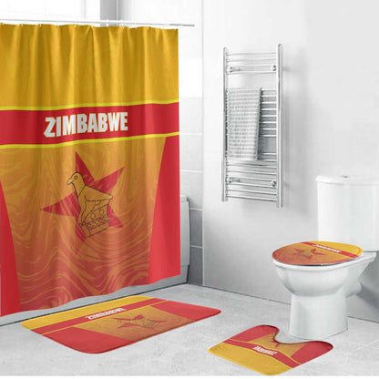 Zimbabwe Cricket Bathroom Set Come On Chevrons