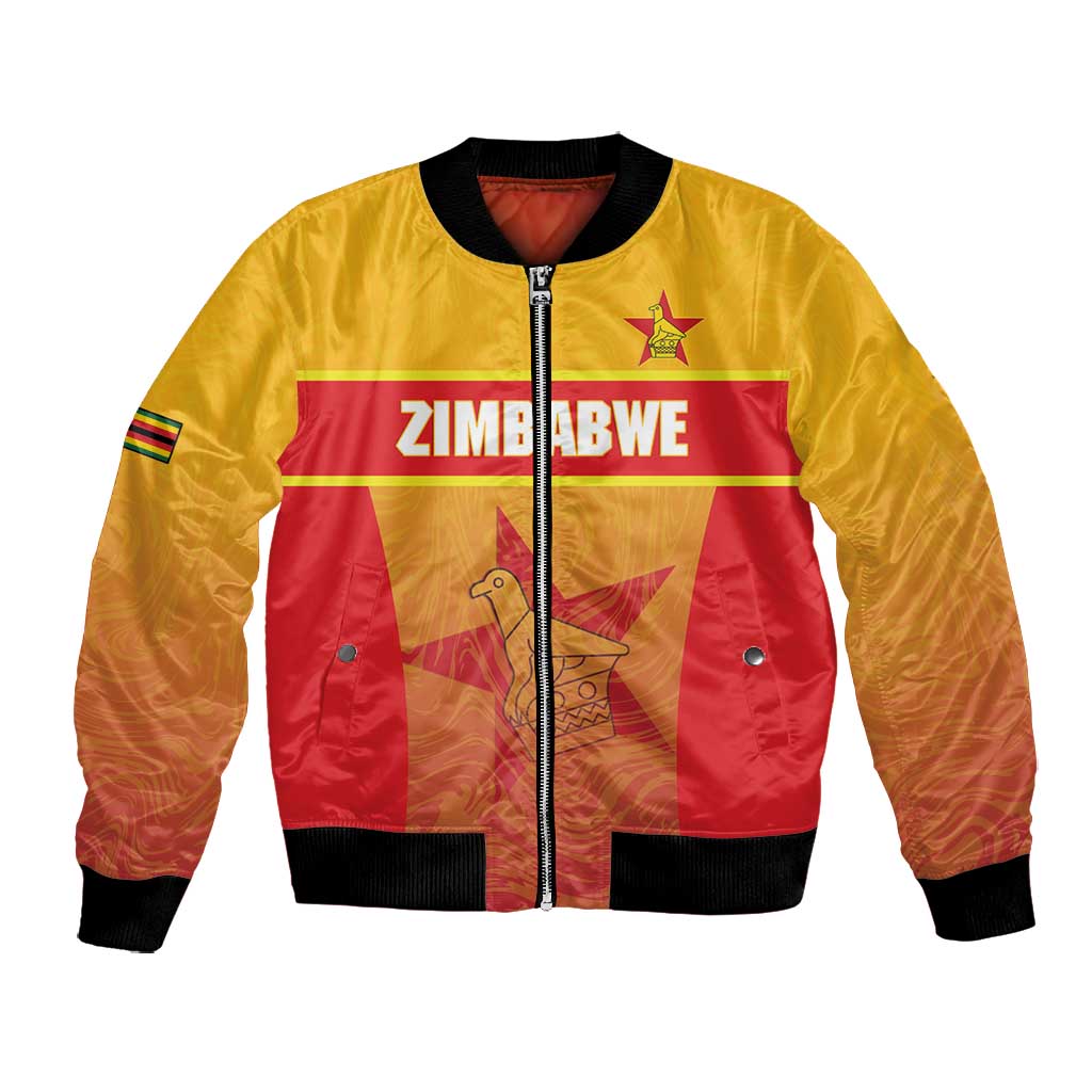 Zimbabwe Cricket Custom Bomber Jacket Come On Chevrons