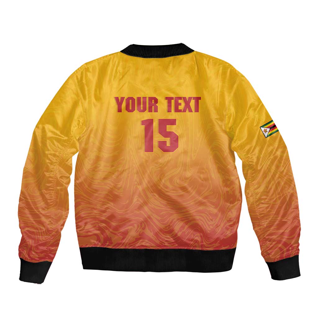 Zimbabwe Cricket Custom Bomber Jacket Come On Chevrons