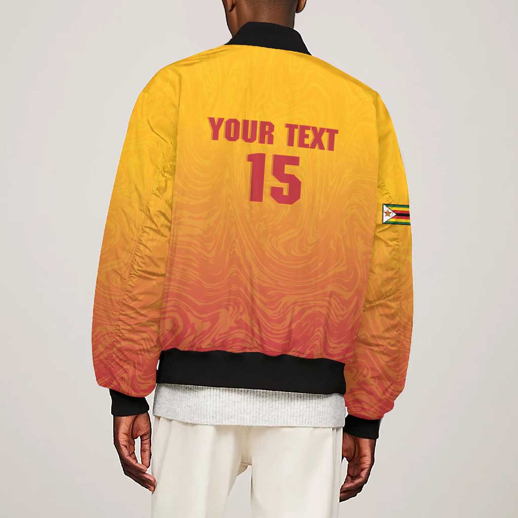 Zimbabwe Cricket Custom Bomber Jacket Come On Chevrons
