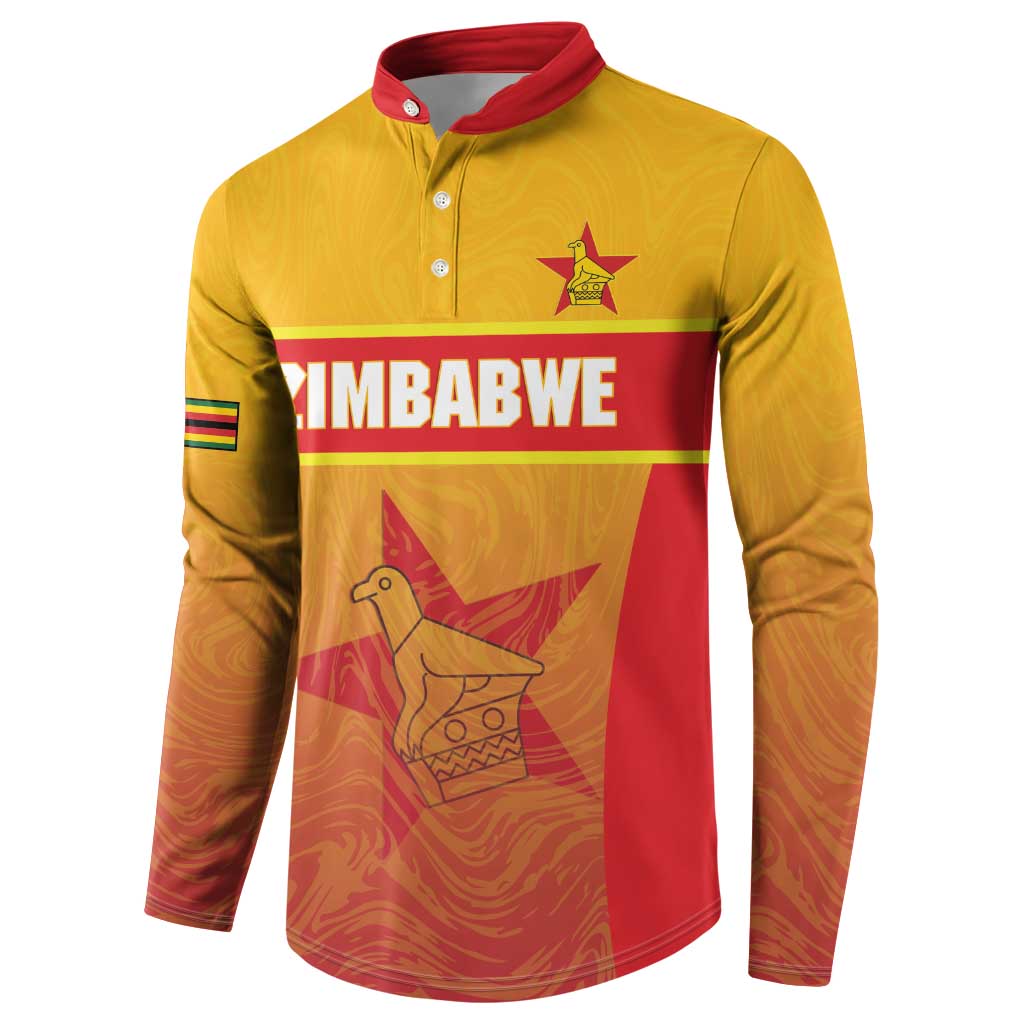 Zimbabwe Cricket Custom Button Sweatshirt Come On Chevrons