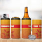 Zimbabwe Cricket Custom 4 in 1 Can Cooler Tumbler Come On Chevrons