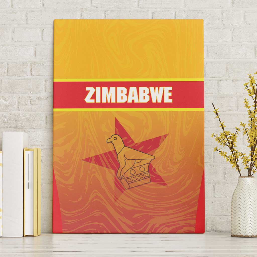 Zimbabwe Cricket Canvas Wall Art Come On Chevrons