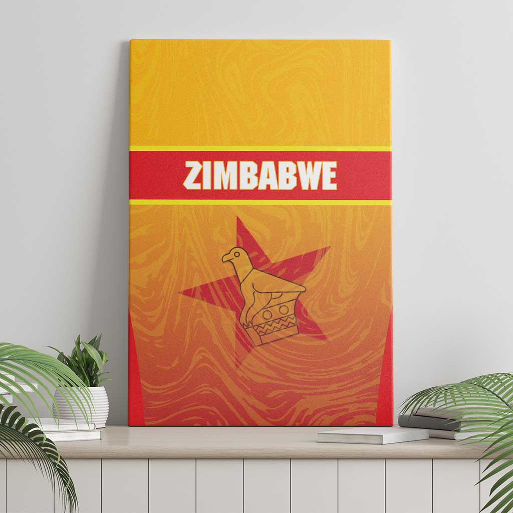 Zimbabwe Cricket Canvas Wall Art Come On Chevrons