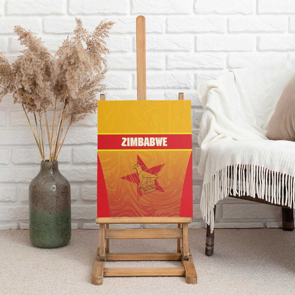 Zimbabwe Cricket Canvas Wall Art Come On Chevrons