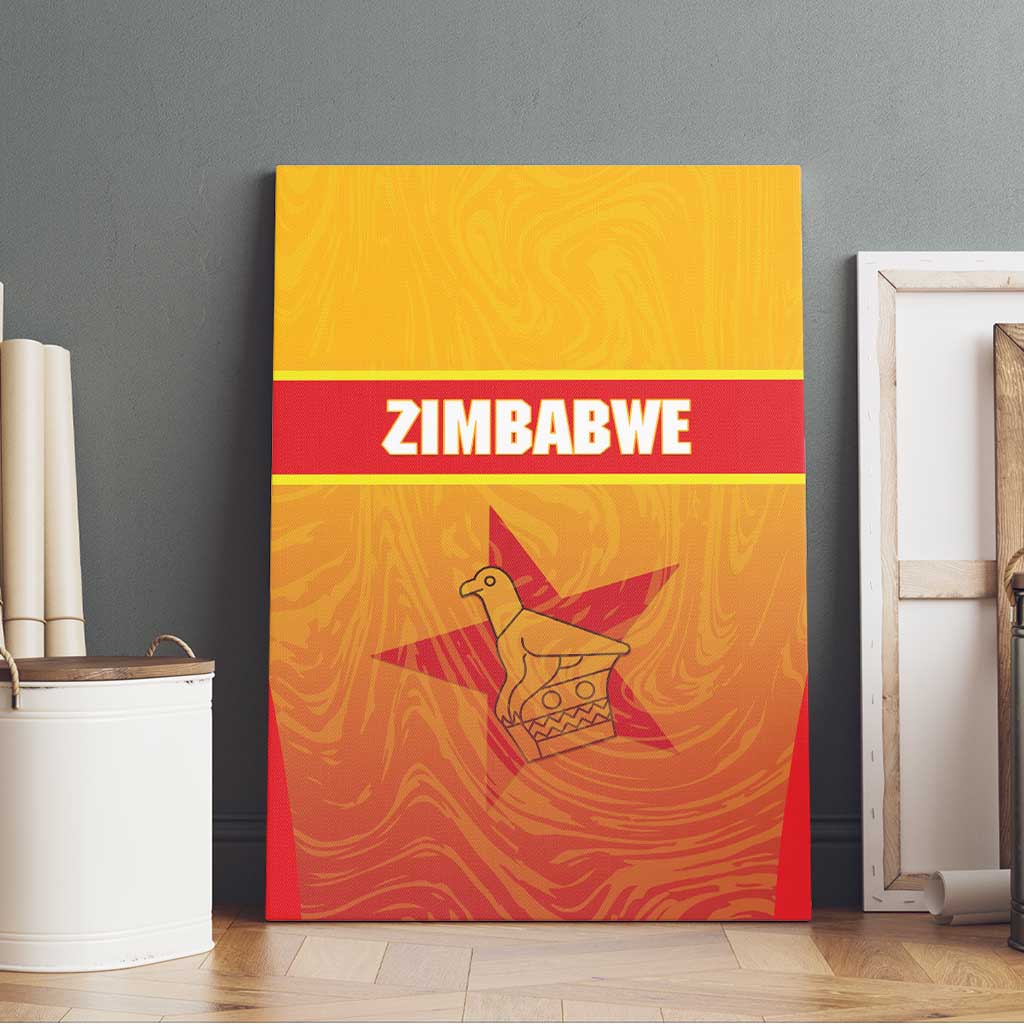Zimbabwe Cricket Canvas Wall Art Come On Chevrons
