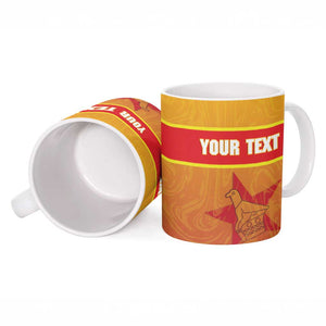 Zimbabwe Cricket Custom Ceramic Mug Come On Chevrons