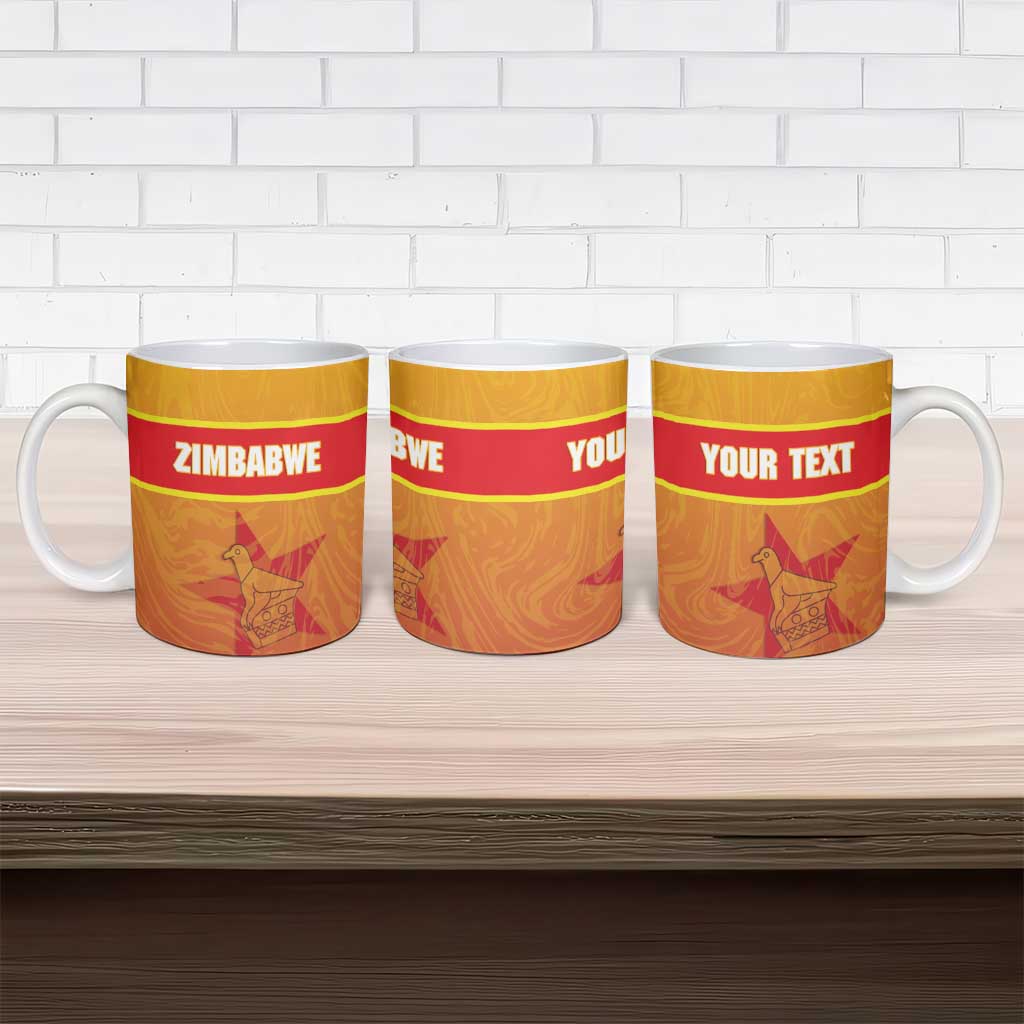 Zimbabwe Cricket Custom Ceramic Mug Come On Chevrons