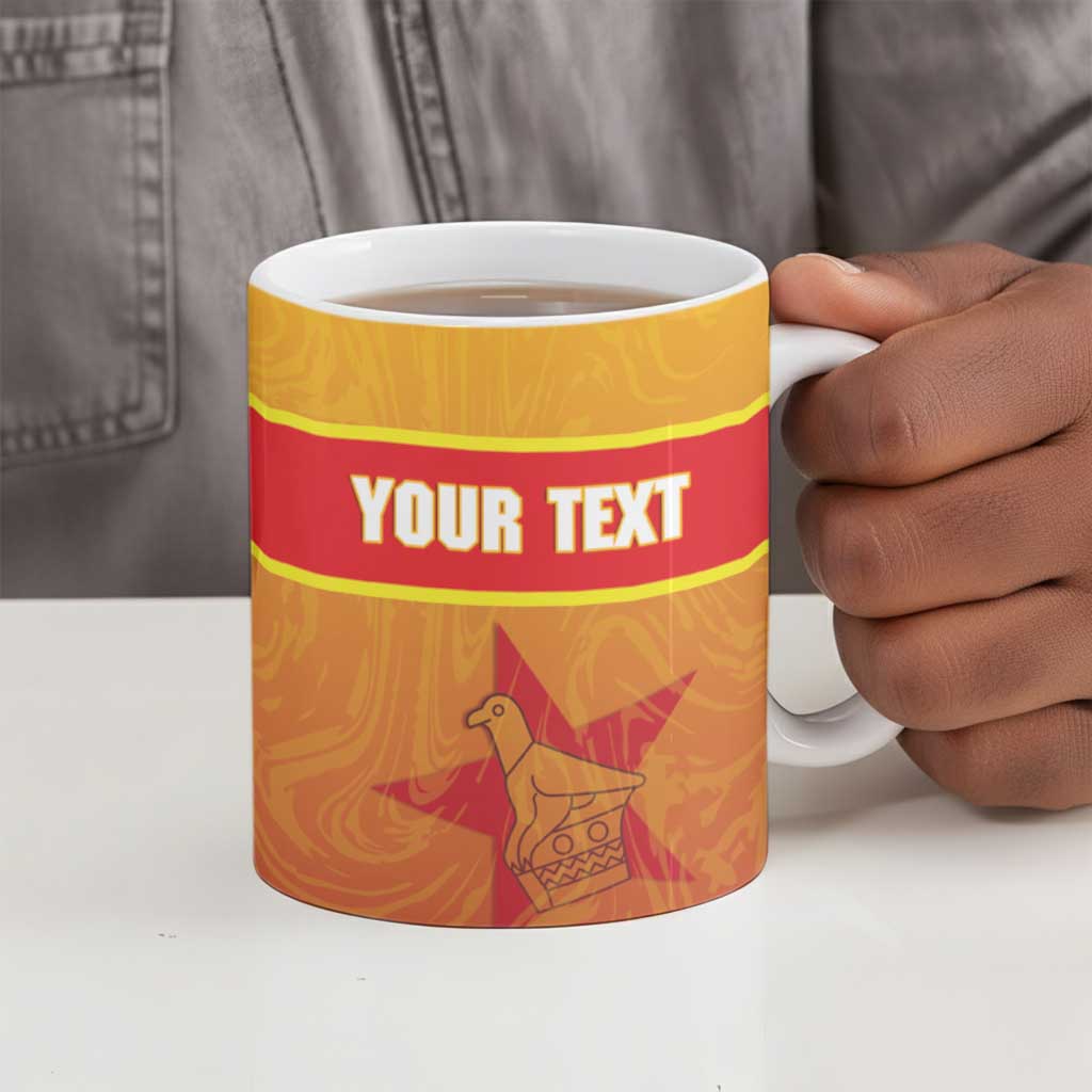 Zimbabwe Cricket Custom Ceramic Mug Come On Chevrons