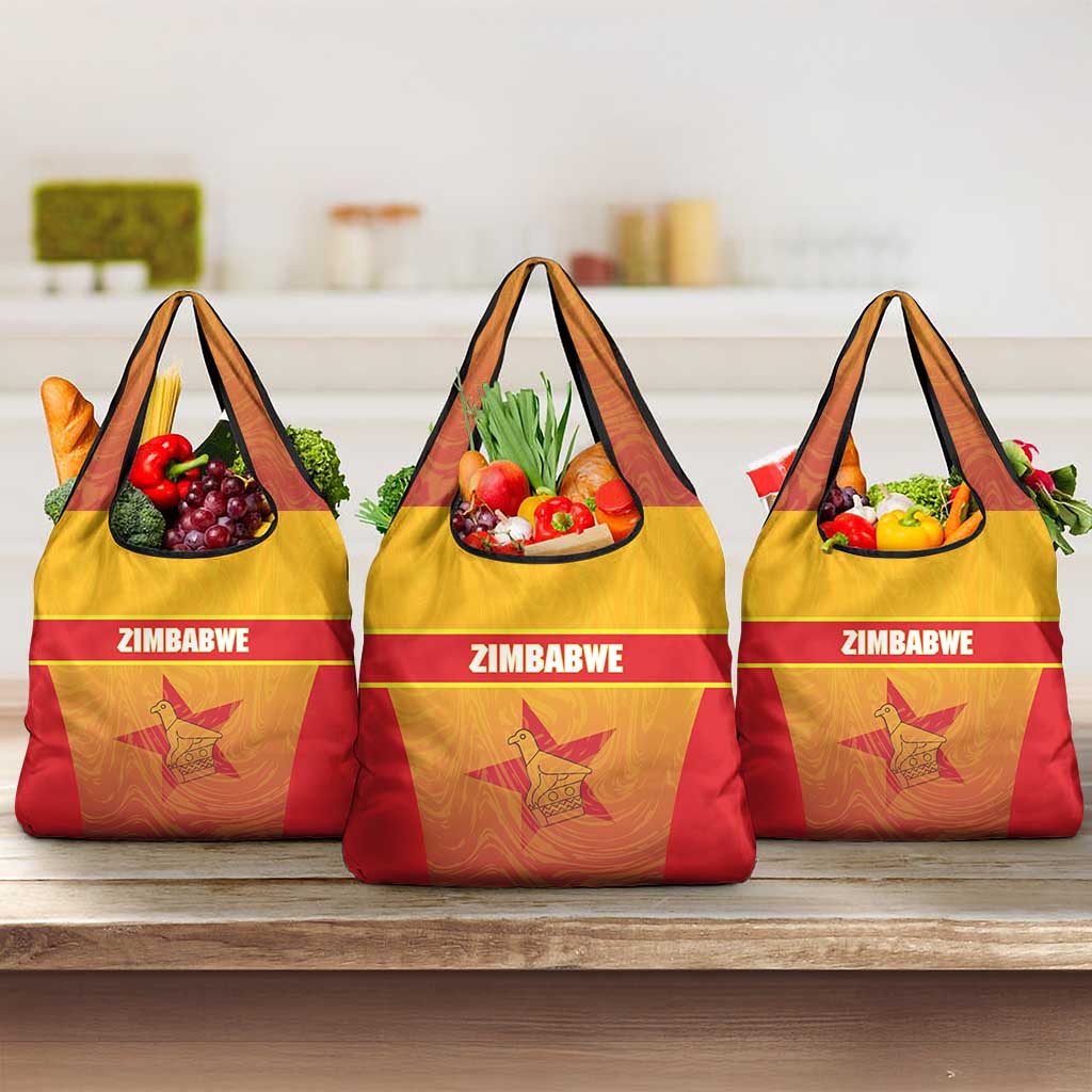 Zimbabwe Cricket Grocery Bag Come On Chevrons