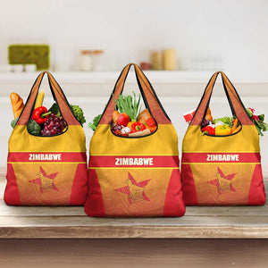 Zimbabwe Cricket Grocery Bag Come On Chevrons