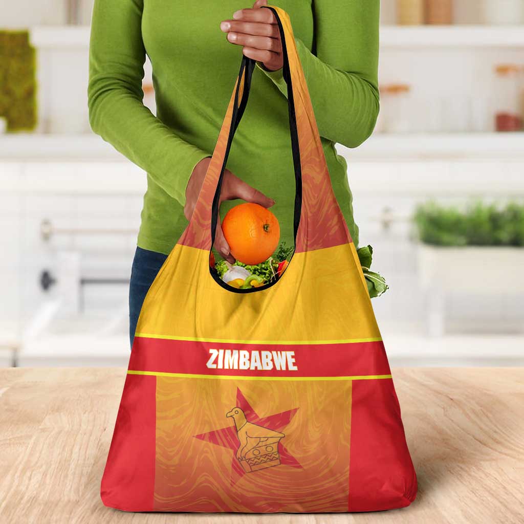 Zimbabwe Cricket Grocery Bag Come On Chevrons