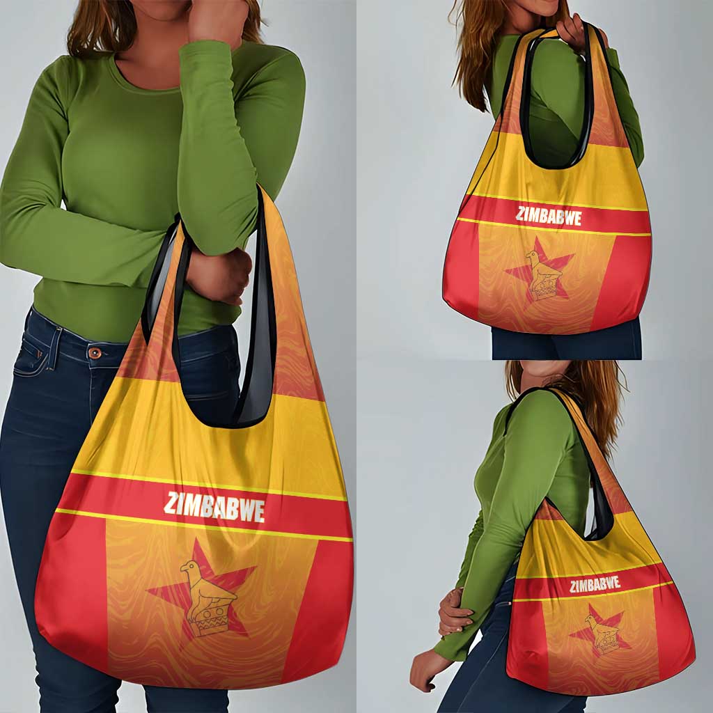 Zimbabwe Cricket Grocery Bag Come On Chevrons