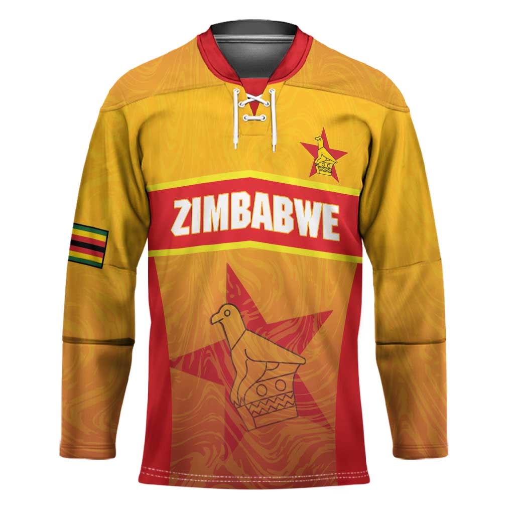 Zimbabwe Cricket Custom Hockey Jersey Come On Chevrons