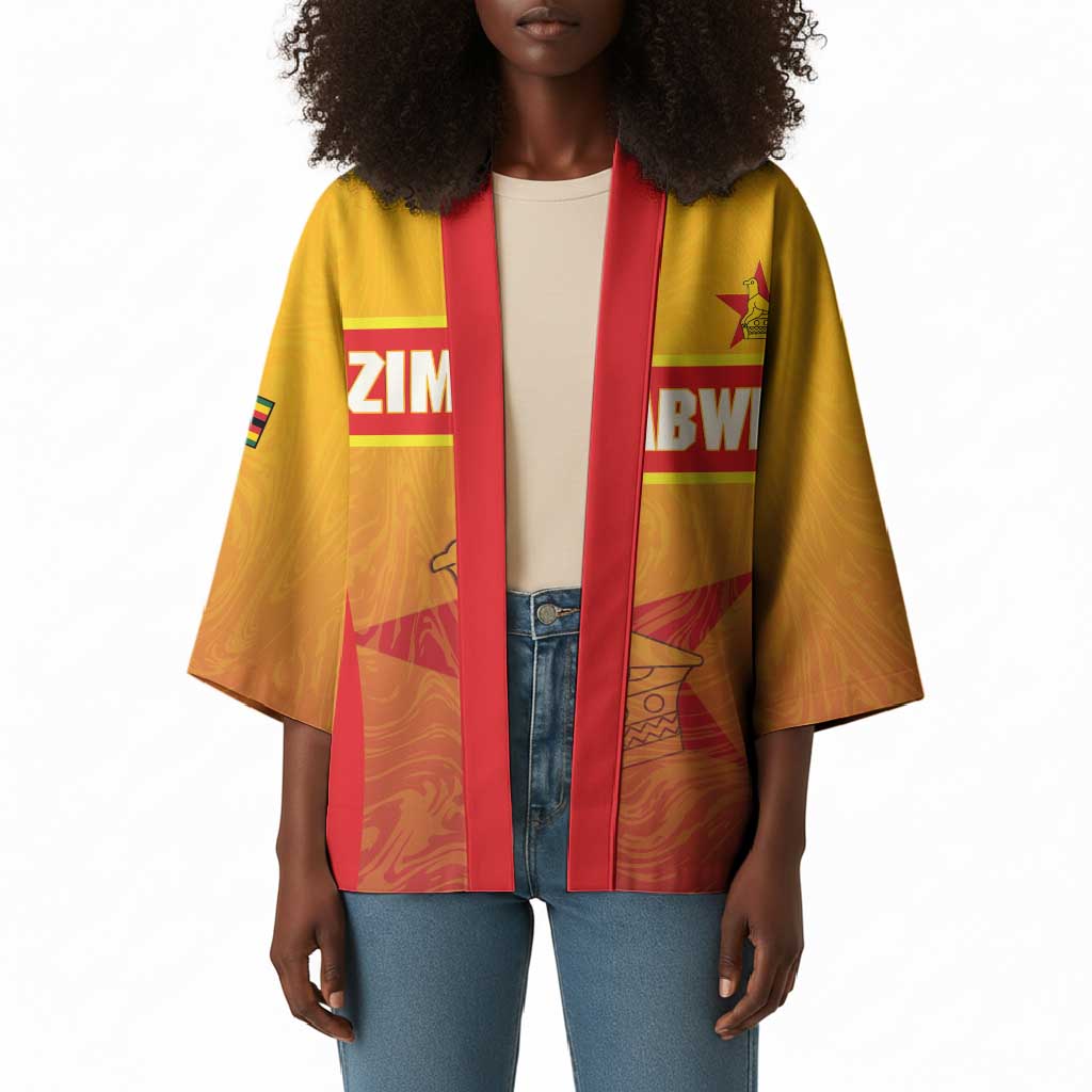 Zimbabwe Cricket Custom Kimono Come On Chevrons