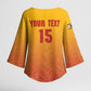 Zimbabwe Cricket Custom Kimono Sleeve Blouse Come On Chevrons