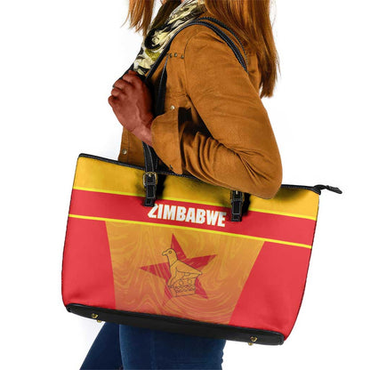 Zimbabwe Cricket Leather Tote Bag Come On Chevrons