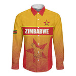 Zimbabwe Cricket Custom Long Sleeve Button Shirt Come On Chevrons