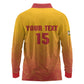 Zimbabwe Cricket Custom Long Sleeve Polo Shirt Come On Chevrons