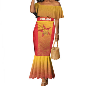 Zimbabwe Cricket Custom Mermaid Dress Come On Chevrons
