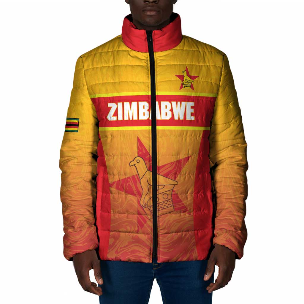 Zimbabwe Cricket Custom Padded Jacket Come On Chevrons