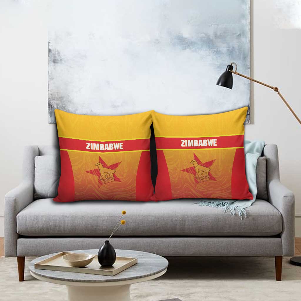 Zimbabwe Cricket Pillow Cover Come On Chevrons