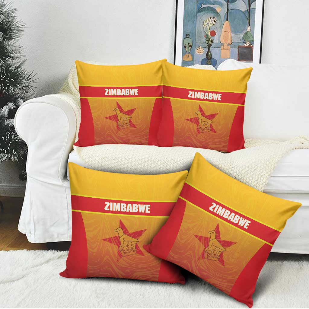 Zimbabwe Cricket Pillow Cover Come On Chevrons