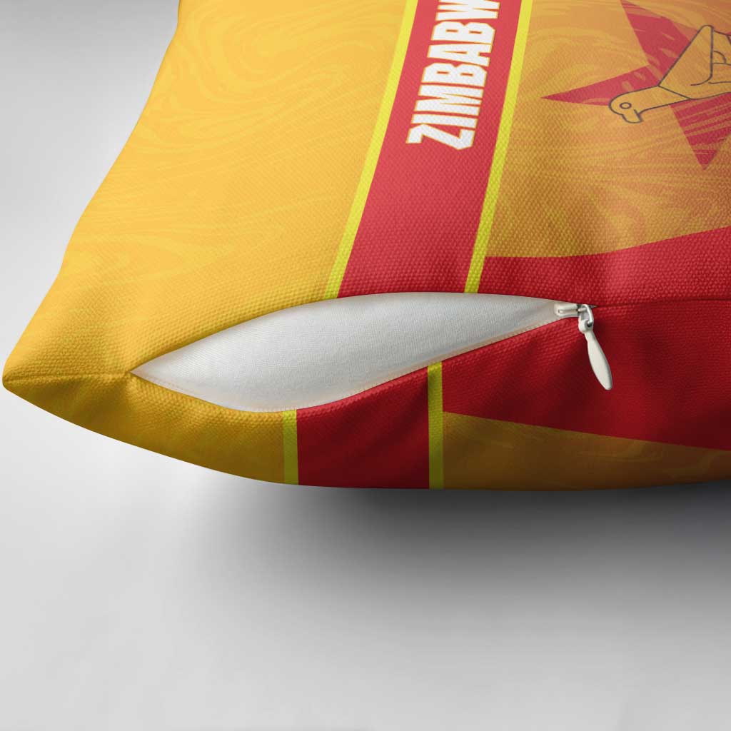 Zimbabwe Cricket Pillow Cover Come On Chevrons