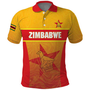 Zimbabwe Cricket Custom Polo Shirt Come On Chevrons
