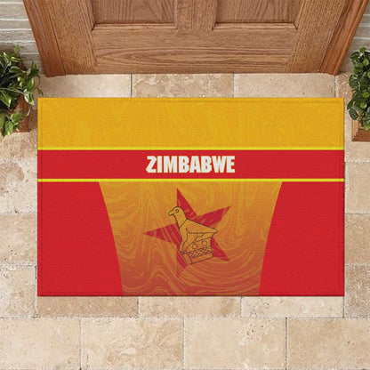 Zimbabwe Cricket Rubber Doormat Come On Chevrons