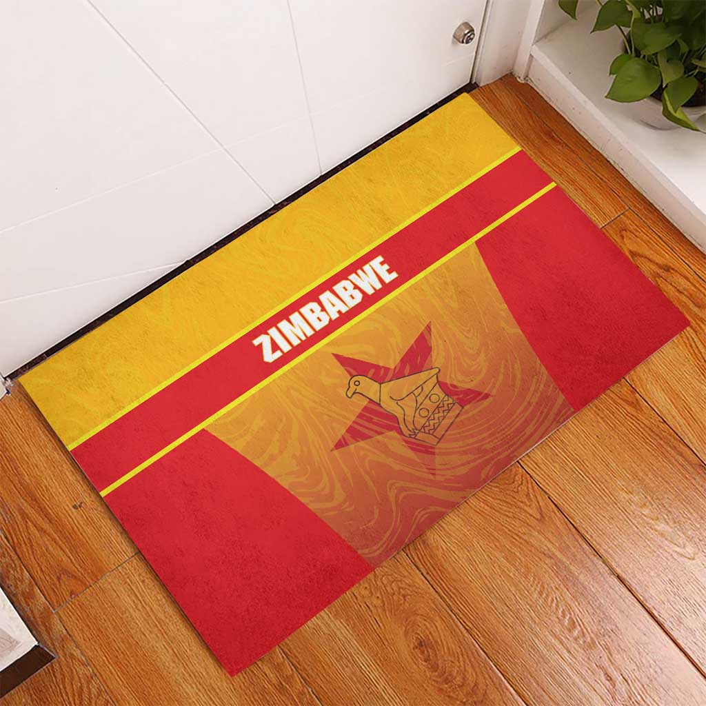 Zimbabwe Cricket Rubber Doormat Come On Chevrons
