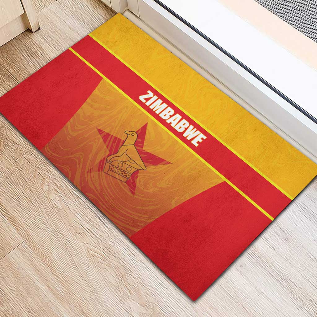 Zimbabwe Cricket Rubber Doormat Come On Chevrons