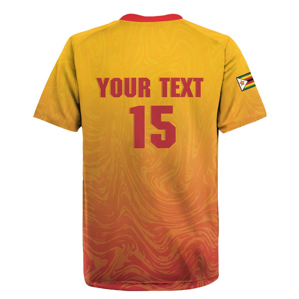 Zimbabwe Cricket Custom Rugby Jersey Come On Chevrons