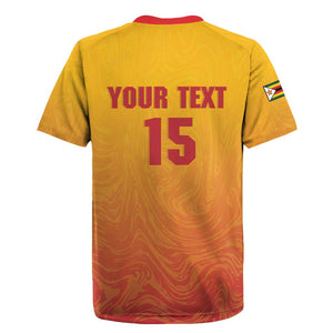 Zimbabwe Cricket Custom Rugby Jersey Come On Chevrons