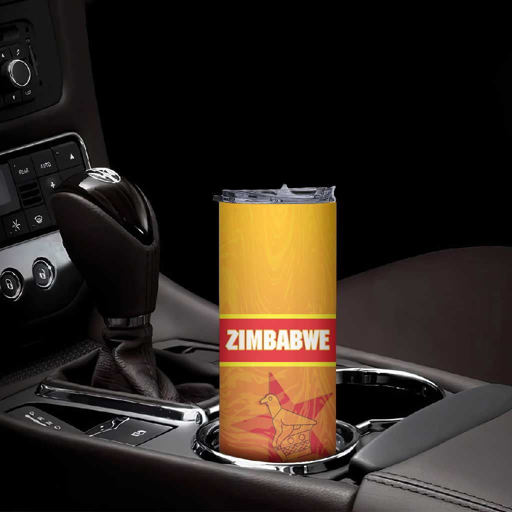Zimbabwe Cricket Custom Skinny Tumbler Come On Chevrons