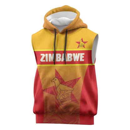 Zimbabwe Cricket Custom Sleeveless Hoodie Come On Chevrons