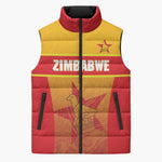 Zimbabwe Cricket Custom Sleeveless Puffer Jacket Come On Chevrons